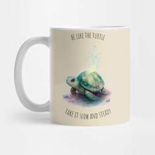 Watercolor Turtle | Tortoise | Motivational Quotes Mug